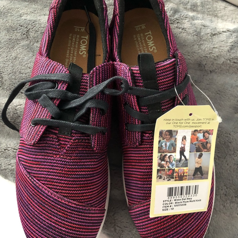 Tom’s multicoloured sneakers